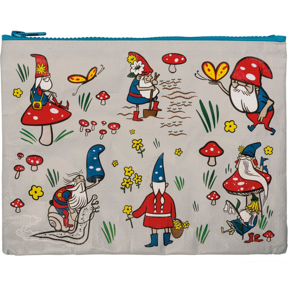 Store your essentials in style with the Gnome Zipper Pouch! Made from recycled materials & featuring an adorable gnome design, it's eco-friendly & perfect for pens, makeup, travel & more. Shop now & add a touch of whimsy to your day!