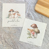 Enchant Your Kitchen with Nature: Forest Mushrooms, Grounded in Love Dishcloths (2-Pack) (Compostable, Eco-Friendly)