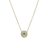 SET - BIRTHSTONE 14K NECKLACE AND DIAMOND BANGLE (SAVE $150)