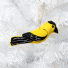 Endearing Handcrafted Felt Goldfinch Ornament: A Touch of Vibrant Charm for Your Home**