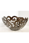 Elevate Your Home Décor with an Exquisite Handcrafted Recycled Steel Scroll Bowl