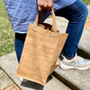 Stylish and sustainable cork wine tote for four bottles. Perfect for wine lovers and entertaining. Handmade in Portugal. Eco-friendly, durable, and lightweight. Order now!