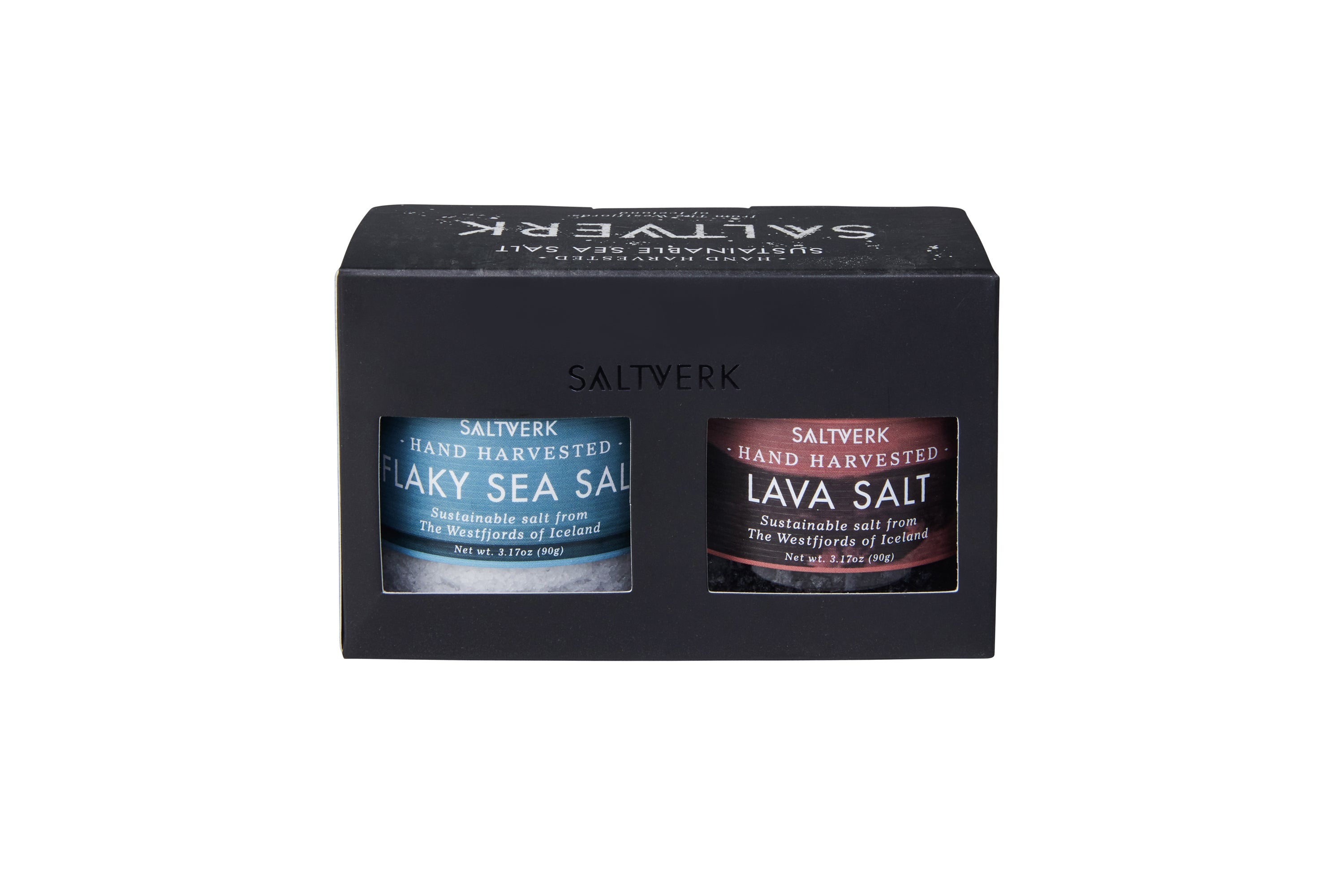 Pure & Lava Salt Gift Box - Icelandic gourmet delight. Pure, bold & striking Lava salt. Stunning gift for foodies. Sustainable indulgence. Shop now & share the magic!