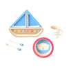 Sailboat Shaped Dinner Set - 5 pieces - Recycle, Eco-Friendly, Bamboo Fiber, Biodegradable, Zero Waste Bamboozle