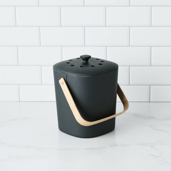 Bamboozle Composter. Convert your own organic waste into compost to enrich the soil in your backyard. All pieces are made from biodegradable bamboo fiber.