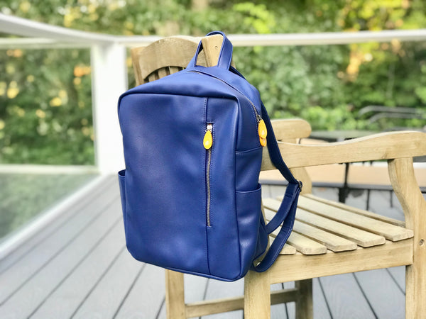 Lenox Vegan Leather Backpack: Effortless Style & Organization (Office, Weekend, Pockets, Laptop, Sustainable)