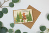 Spread Holiday Cheer with Vibrant Handmade Banana Paper Christmas Cards**