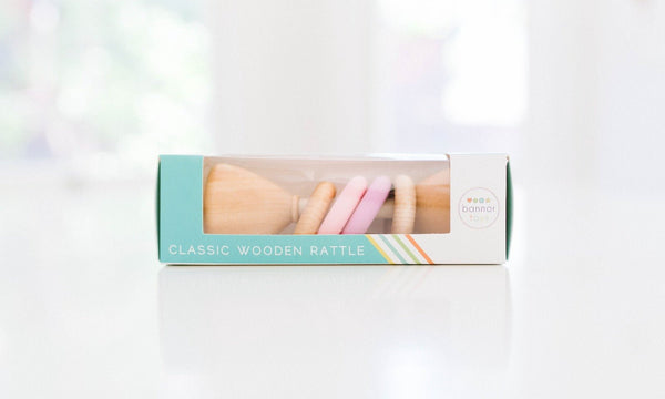 Classic wooden rattle