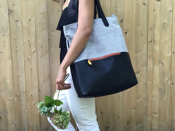 Greenpoint Eco Backpack Tote - Organic cotton, Eco-friendly, Vegan Canopy Verde