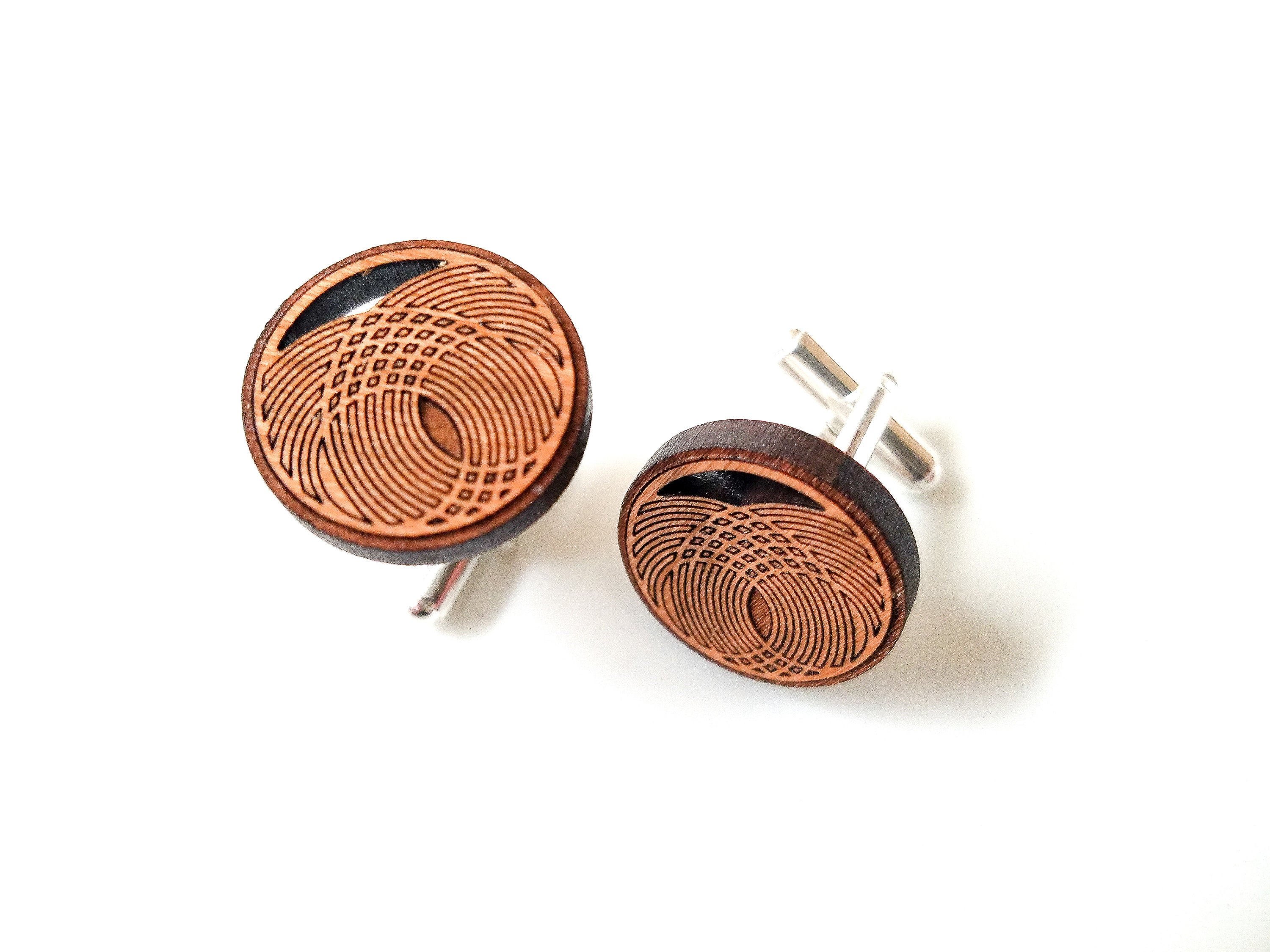Cherry Wood Cufflinks - The Perfect Gift for the Groomsman in Your Bridal Party