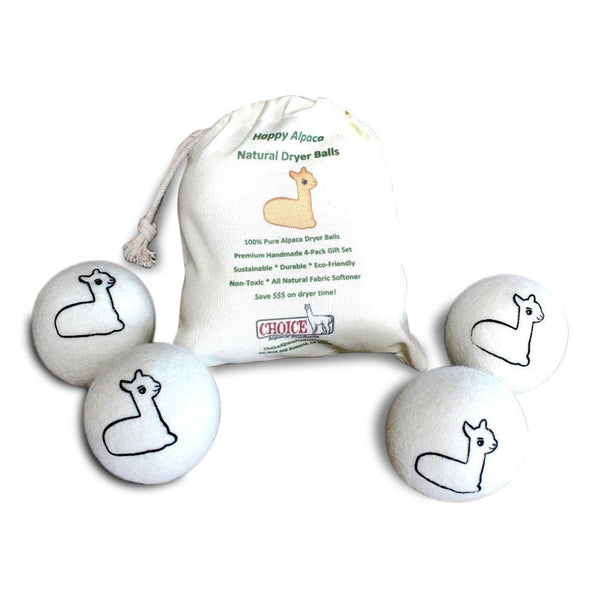 Soften fabrics naturally, save money & time! Happy Alpaca Dryer Balls (gift set). Chemical-free, reduces drying time, eco-friendly. Handmade, essential oil diffuser. Shop now & go green!
