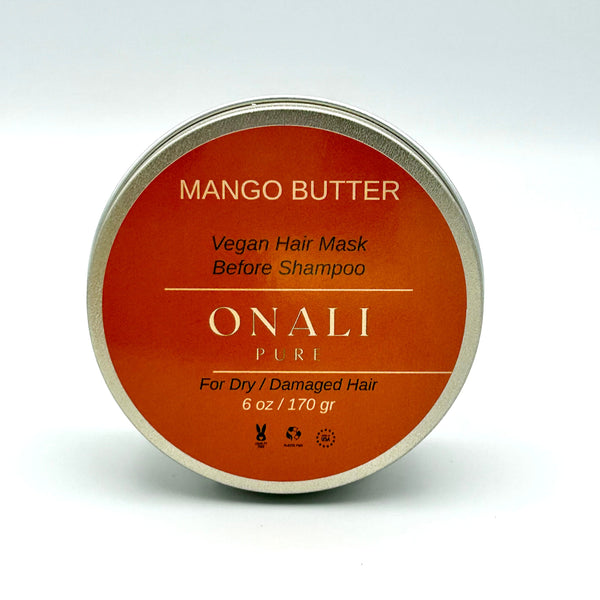 A close-up photo of the hair mask jar, showing its creamy texture and natural ingredients.