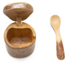 Coffeewood Mini Salt Box and Spoon - Handmade, Fairtrade and Eco-friendly