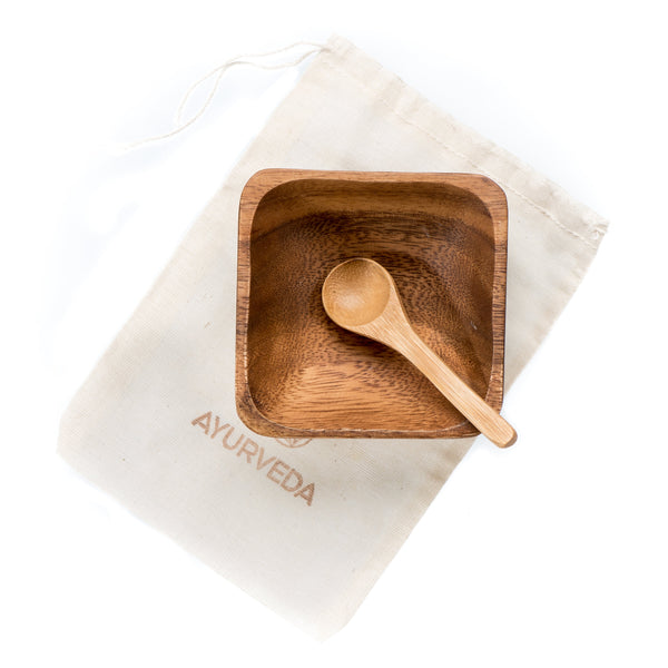 Facial Bowl & Spoon - Biodegradable, Natural & Ayurvedic