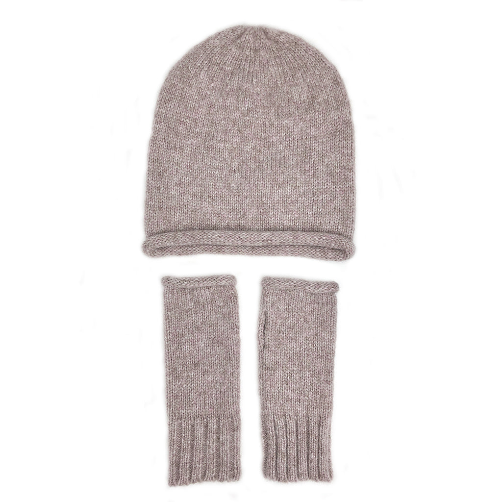 Lush Comfort & Effortless Style: Blush Essential Knit Alpaca Gloves