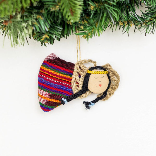 Enchanting Handcrafted Fair Trade Flying Angel Ornament: A Touch of Heavenly Grace for Your Home**