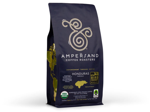 Ampersand's Honduras Marcala: Organic, Bird-Friendly coffee with milk chocolate, brown sugar & a citrusy finish.

 Fair Trade, supports women in coffee & eco-friendly practices. Shop sustainable coffee now!