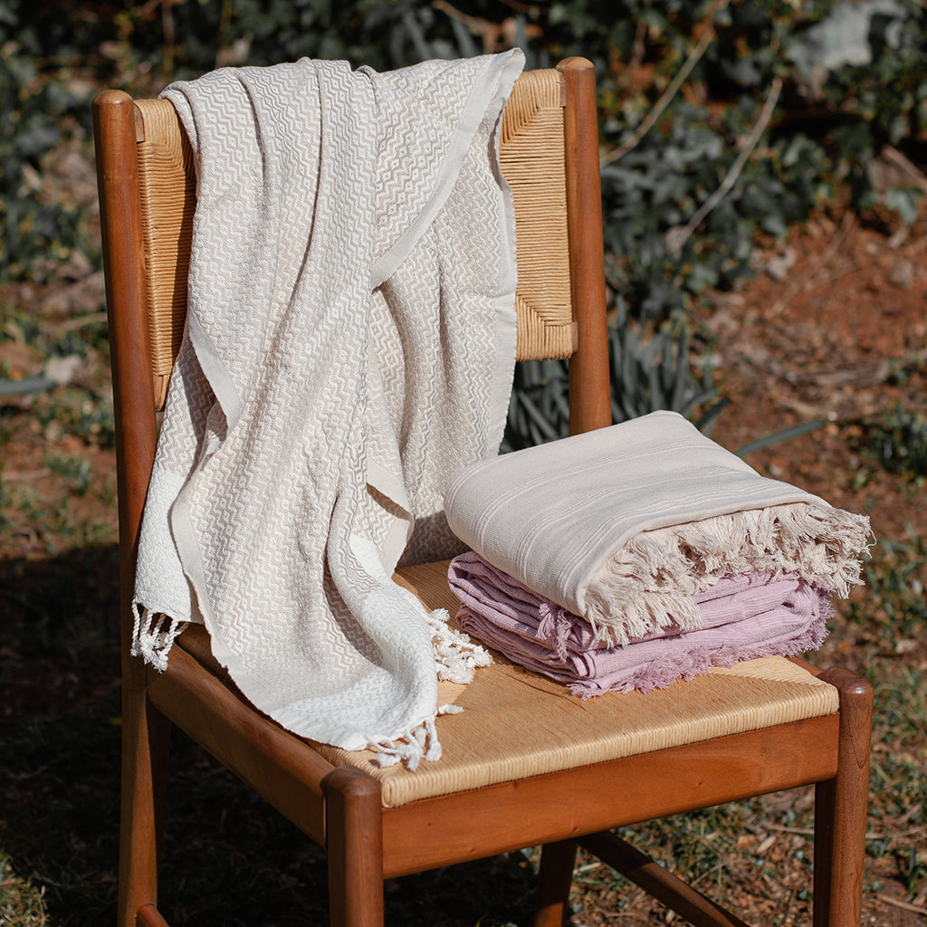 Ziggy Turkish Towel - handwoven luxury for bath, beach & beyond! Eco-friendly, quick-dry, lightweight, versatile. Shop now & support artisans!