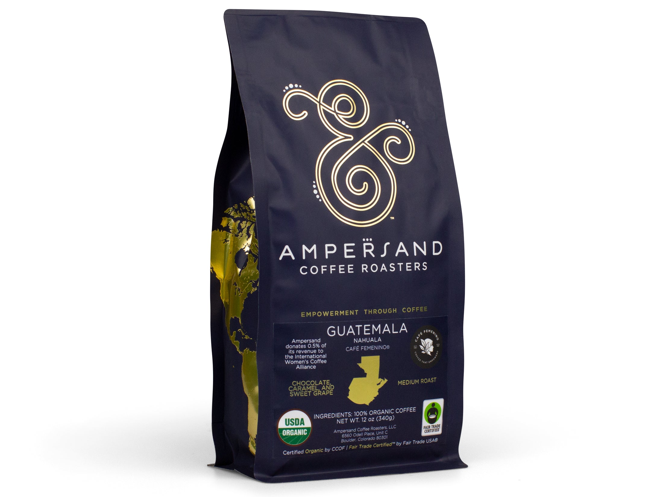 Ampersand's Guatemala Asobagri: Organic, Bird-Friendly coffee with rich chocolate & sweet grape notes. Full-bodied, Fair Trade & supports women in coffee. Shop consciously delicious coffee now! 