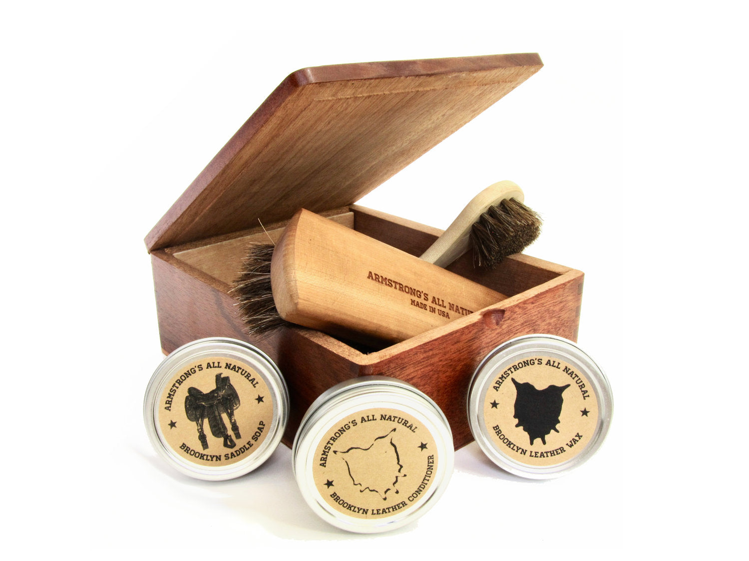 A sustainable gift These are premium reclaimed, upcycled cigar boxes that we have painstakingly restored and refinished to hold your leather and shoe care products, salves, and whatever else you want.