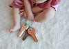 These wooden toy keys are a classic toy that will inspire hours of imaginative play. They are made from sustainably sourced wood and are perfect for toddlers and young children.